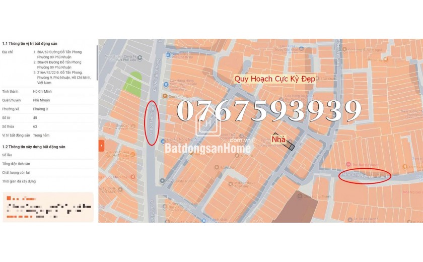 VIP Bán Nhà CHÍNH CHỦ Phú Nhuận đường Đỗ Tấn Phong 45m2 3PN 6.5 Tỷ Gần Sân Bay